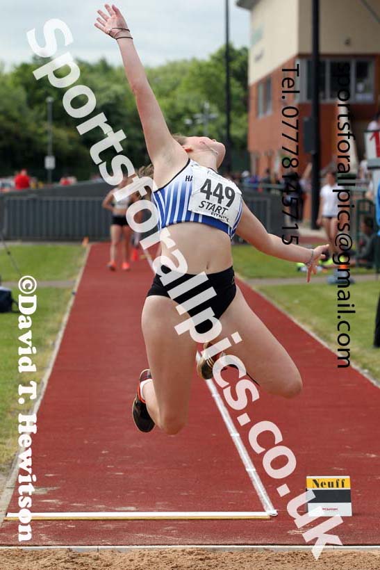 Womens under-20s long jump, 2021 Northern Senior and Under-20s Champs., Leigh. Photo: David T. Hewitson/Sports for All Pics